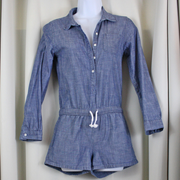 Old Navy Pants - Chambray Denim Romper Size 00